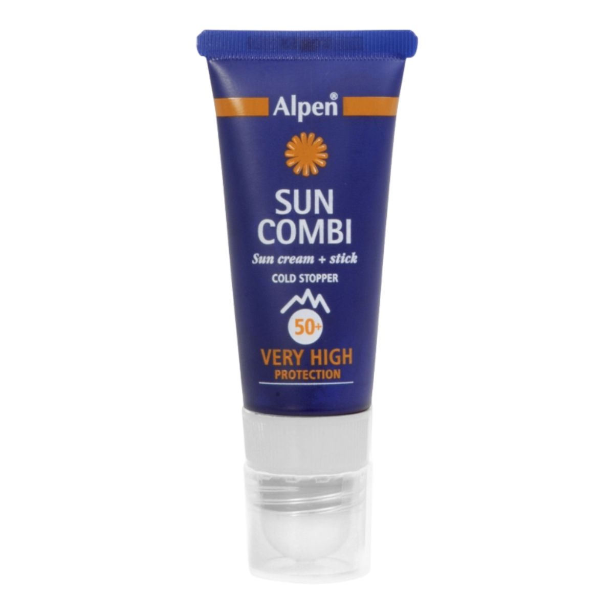 Alpen Zonnebrandcreme Factor 50 - Wintersportproof - Cold Stopper - 30 ml.